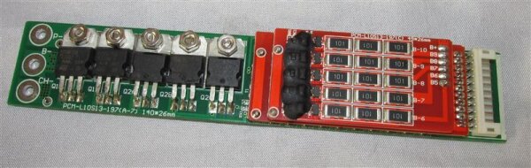 BMS - PCM-L10S13-197 - 140 x 26mm - 36 Volt 10S / 15A
