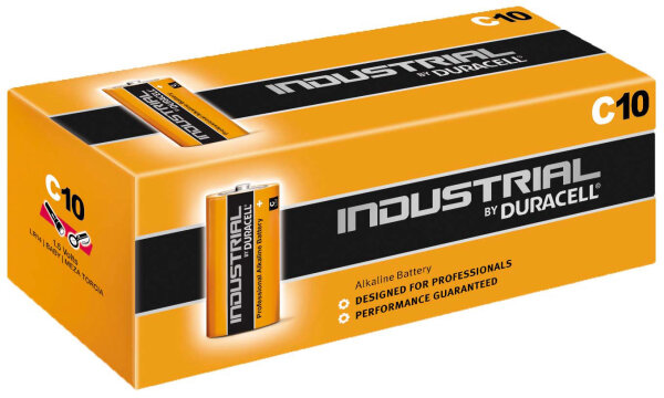 DURACELL Industrial - LR14 / MN1400 / Baby C - 1,5 Volt Alkaline - 10er Box