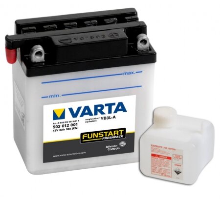 Varta - Powersports Freshpack - YB3L-A - 12 Volt 3000mAh Pb