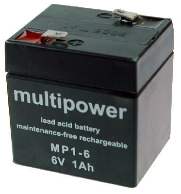 Multipower - MP1-6 - 6 Volt 1 Ah Pb
