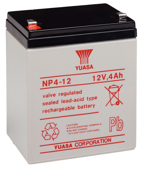 Yuasa - NP4-12 - 12 Volt 4000mAh Pb