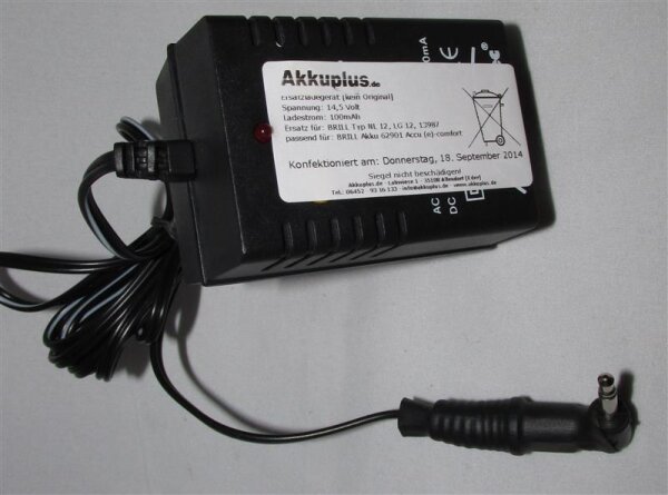 Ersatzladegerät BRILL LG 12 - 14,5 Volt 100mA