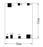 BMS - 4S8ABMS01 - 63 x 50 x 5mm - 16,8 Volt 4S / 8A