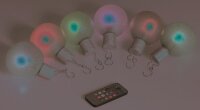 LED Christbaumkugeln mit Fernbedienung 6 Kugeln + 1 Fernbedienung, RGB
