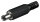 goobay - DC-Stecker mit Knickschutz - Bohrung 2,5 mm x 5,5 mm