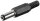goobay - DC-Stecker mit Knickschutz - Bohrung 2,1 mm x 5,5 mm