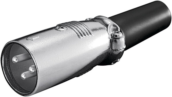 Mikrofonstecker, 3 Pin<br>mit geschraubter Zugentlastung
