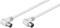 goobay - Gewinkeltes Antennenkabel (<70 dB), 2x...