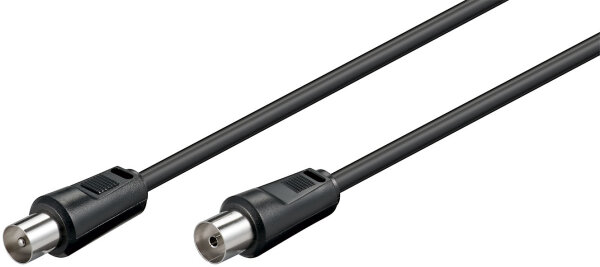 Antennenkabel (<70 dB), 2x geschirmt<br>Koax-Stecker > Koax-Buchse