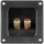 goobay - Lautsprecher Terminal - 75,9 x 75,9 mm mit Metallkappen