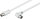 Gewinkeltes Antennenkabel (<70 dB), 2x geschirmt - Koax-Stecker > Koax-Buchse 90°
