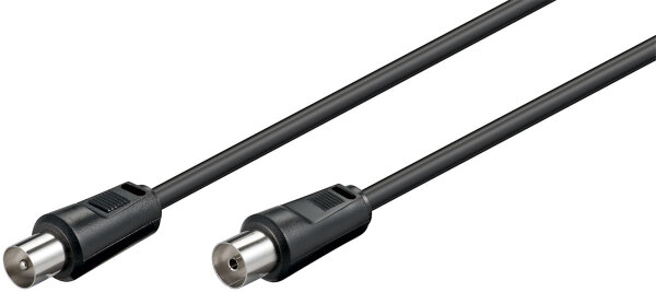 Antennenkabel (<70 dB), 2x geschirmt<br>Koax-Stecker > Koax-Buchse