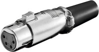 XLR-Steckverbinder - Mikrofonkupplung, XLR-Buchse (4-Pin)...