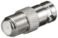 F-Adapter: F-Buchse > BNC-Buchse<br>Zink