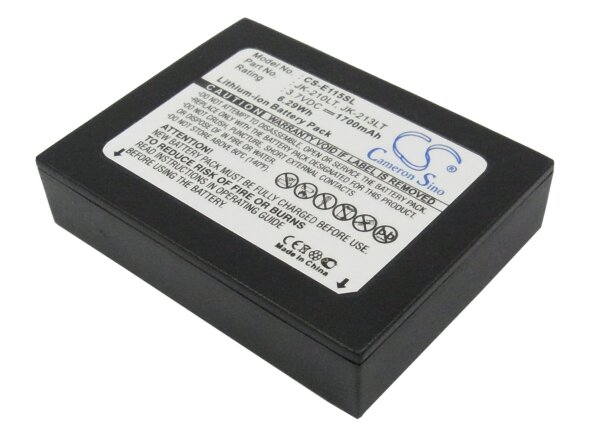 Ersatzakku - CS-E115SL - Casio Cassiopeia E500 / E-500 /G / JK210LT - 3,7 Volt 1700mAh Li-Ion