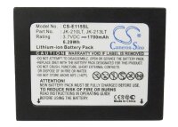 Ersatzakku - CS-E115SL - Casio Cassiopeia E500 / E-500 /G / JK210LT - 3,7 Volt 1700mAh Li-Ion