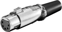 Mikrofonkupplung, 5 Pin - mit vergoldeten Kontakten,...