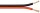 Lautsprecherkabel rot/schwarz CCA - 100 m Spule, Querschnitt 2 x 0,75 mm²