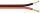 goobay - Lautsprecherkabel rot/schwarz CU - 10 m Rolle, Querschnitt 2 x 0,5 mm²