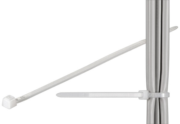 Kabelbinder; wetterfester Nylon, transparent