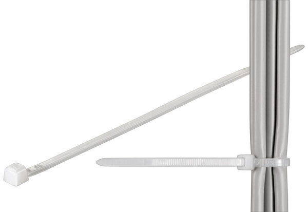Kabelbinder; wetterfester Nylon, transparent