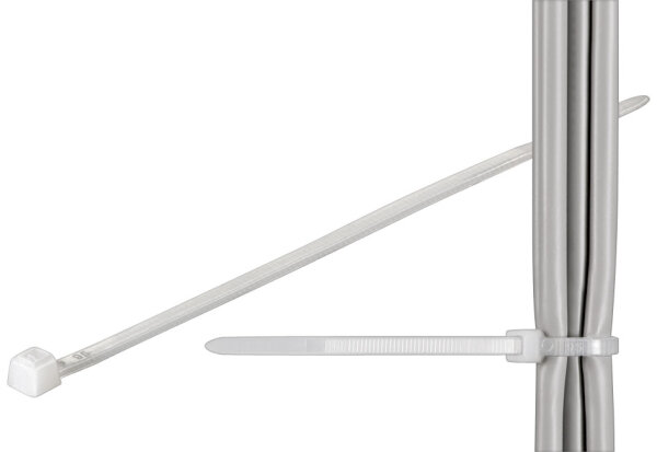 Kabelbinder; wetterfester Nylon, transparent