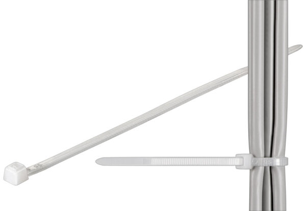Kabelbinder; wetterfester Nylon, transparent