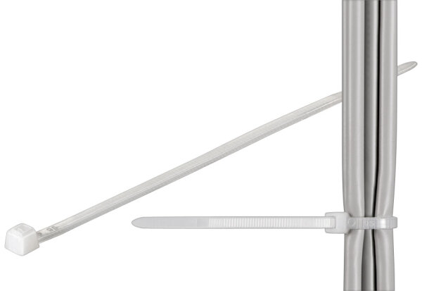 Kabelbinder; wetterfester Nylon, transparent