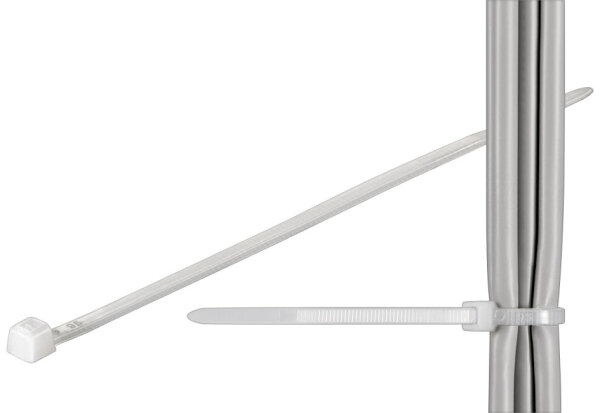 Kabelbinder; wetterfester Nylon, transparent