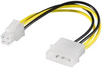 PC Stromkabel/Stromadapter; 5.25 Stecker zu ATX12 P4; 4 pin