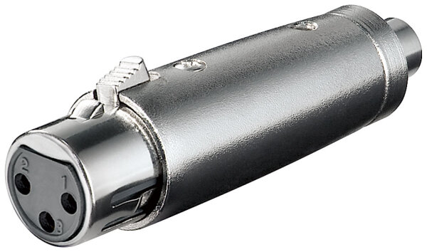 XLR Adapter; Cinch Buchse zu XLR Buchse