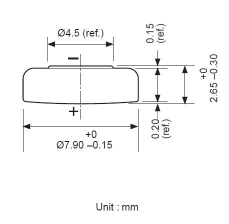 GP - 396, SR59, SR726W - 1,55 Volt 30mAh AgO - Knopfzelle