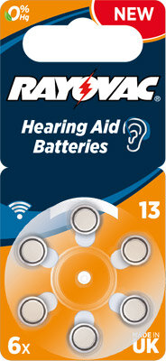 Rayovac - PR48 / 13A - 1,4 Volt 310mAh Zink-Luft Hörgeräte-Knopfzelle