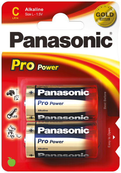 Panasonic PRO POWER - Baby C / LR 14 - 1,5 Volt Alkali - 2er Blister