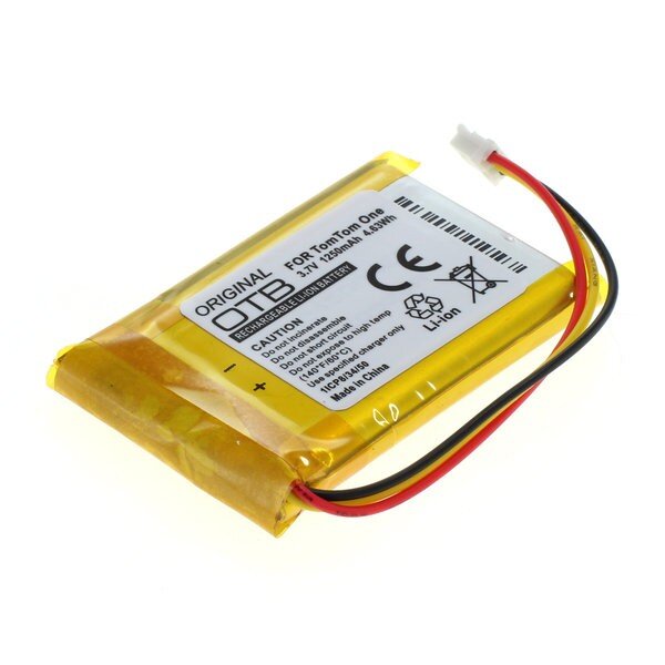 OTB - Ersatzakku kompatibel zu TomTom One V1 - 3,7 Volt 1250mAh Li-Polymer