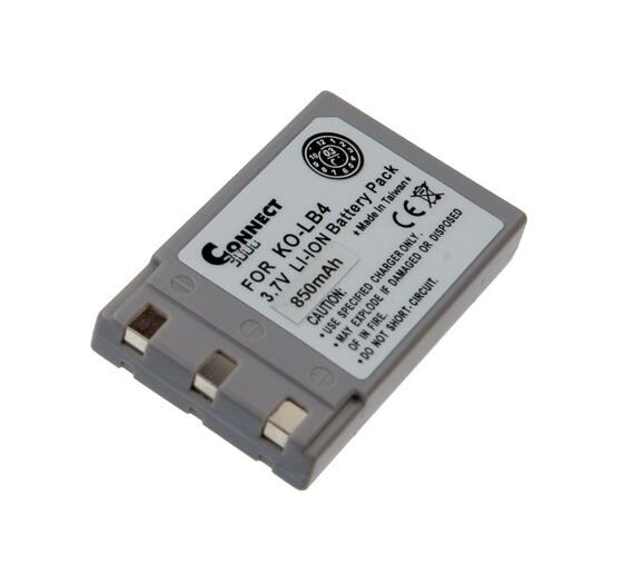 Ersatzakku - Konica Minolta DR-LB4, NP-500, NP-600 - 3,7 Volt 1000mAh Li-Ion - EOL