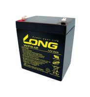 Long - WP5-12 - 12 Volt 5000mAh Pb - Faston F1