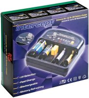goobay - MW 9168 GS - Universal-Tischladegerät - bis zu 4x AAA/AA/C/D und 1x 9Volt-Block