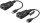 CAT 5/5a/6 / USB 2.0 Konverter, Schwarz - überträgt USB-Signale per Netzwerkkabel bis zu 100 m