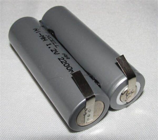 Akkupack für Philips Philishave 8870 / Ermila 1854 / 1855 - 2,4 Volt zum Selbsteinbau