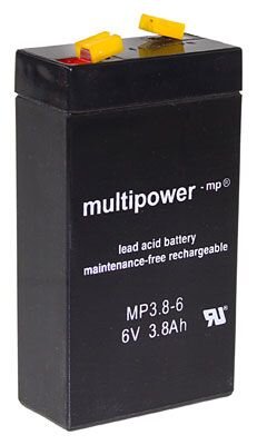 Multipower - MP3.8-6 - 6 Volt 3800mAh Pb