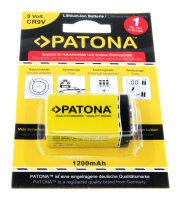 Patona - 9-Volt Block - 9 Volt 1200mAh Lithium