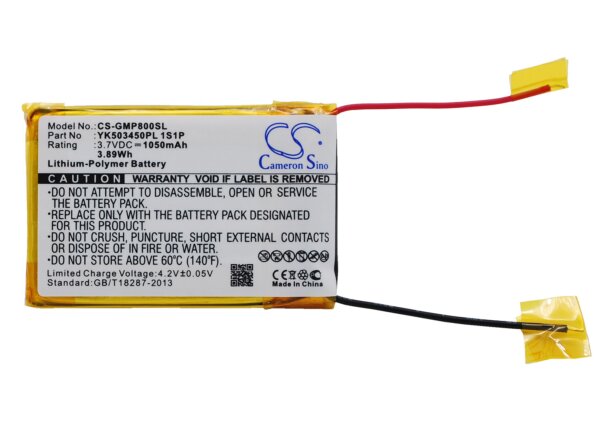 Ersatzakku - CS-GMP800SL - Grundig MPixx 8000/8400/8800 - 3,7 Volt 1050mAh Li-Polymer