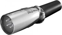 goobay - 4er XLR - Mikrofonstecker, 4 Pin - mit...