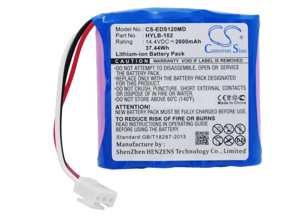 Ersatzakku - CS-EDS120MD - EDAN HYLB-102 / COMEN CM-1200B / Mindray SE-601A - 14,4 Volt 2600mAh Li-Ion