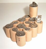 Akkupack für Kress - 15,6 Volt (4/5 Sub C) zum Selbsteinbau