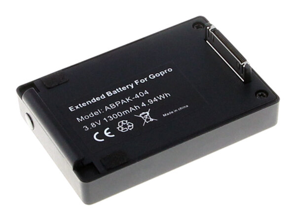Patona - BackPack - Zusatzakku - GoPro Hero 3 / 3+ / 4 Kameras - 3,8 Volt 1300mAh Li-Ion