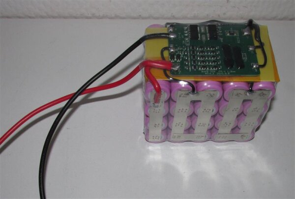 Akkupack für 5S4P mit verbautem BMS - 18 Volt Li-Ion - zum Selbsteinbau