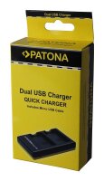 PATONA - Dual Schnell-Ladegerät - Nikon EN-EL5+, ENEL5 - inkl. Micro-USB Kabel