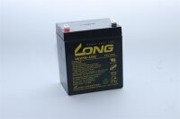 Long - WP5-12E - 12 Volt 5000mAh Pb - zyklenfest - Faston F2